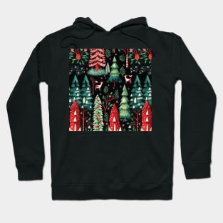 Christmas night in the forest IV Hoodie